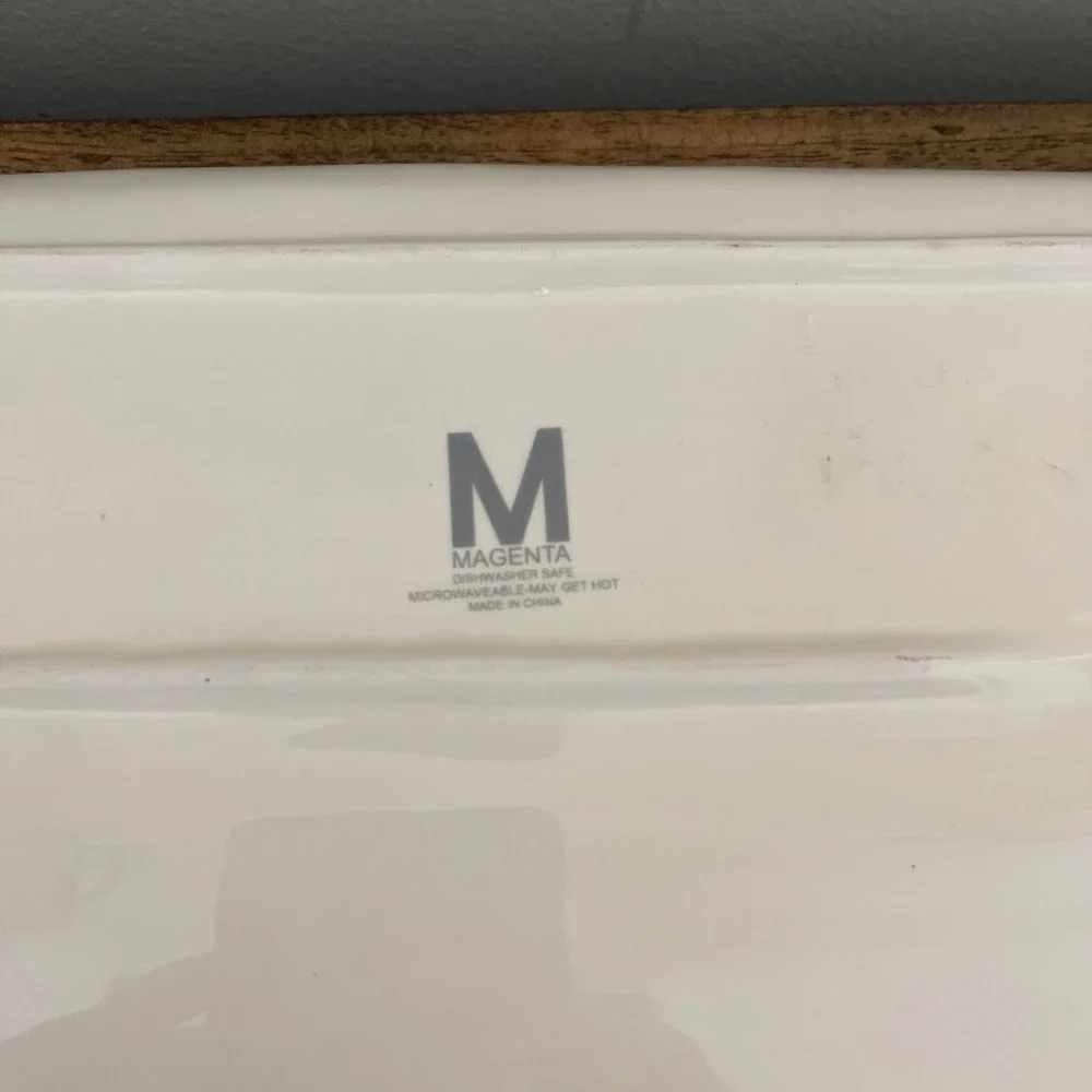 Magenta ceramic rectangular